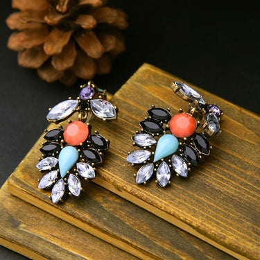 Multi Colour Stone Earrings Zayn Luxury Jewellery